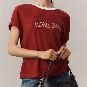 Maeve Graphic Ringer Tee